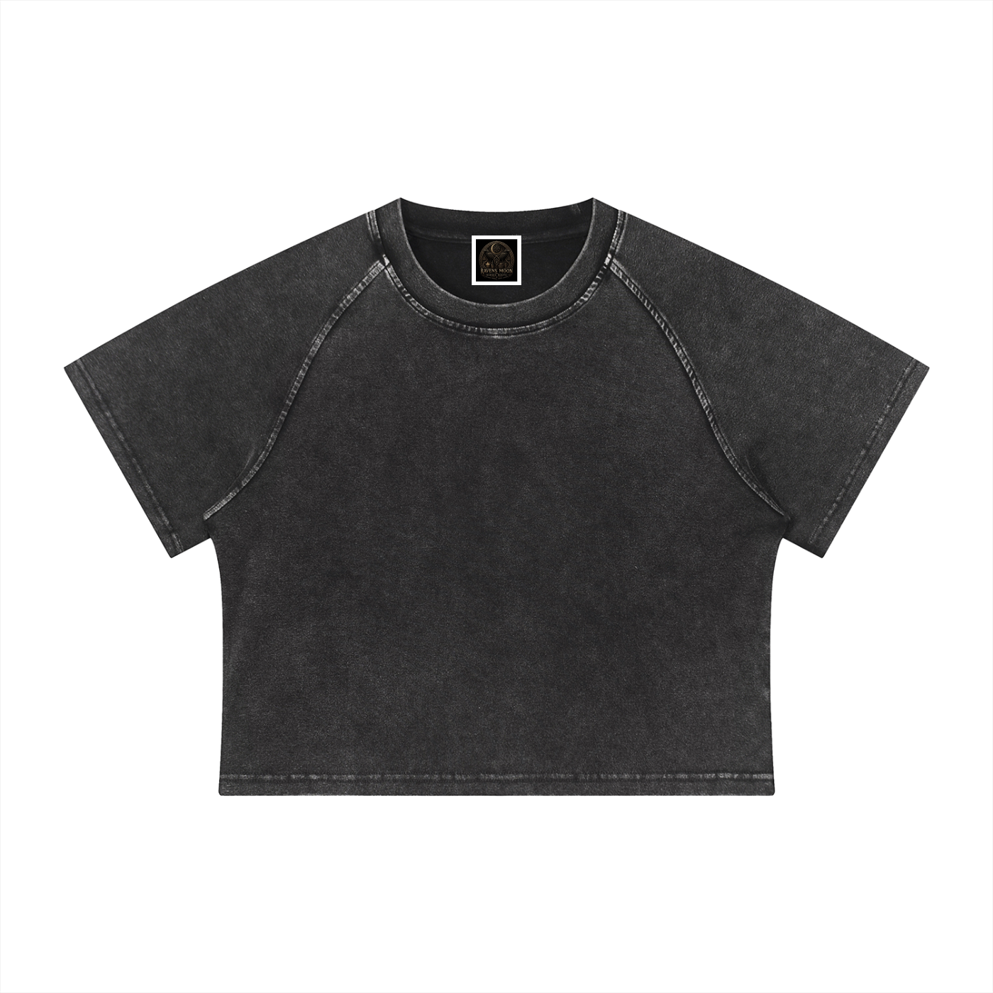 Women's Mineral Wash Raglan Crop T-Shirt