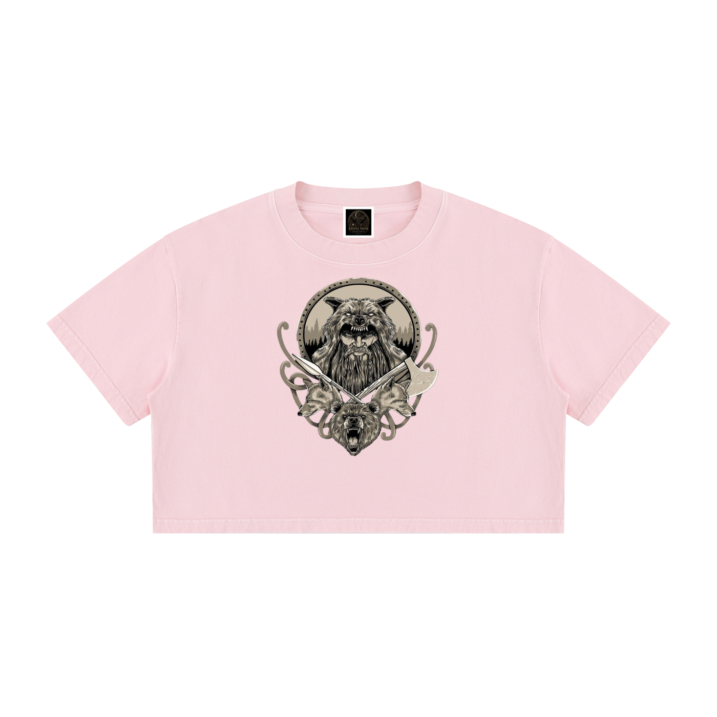 Women's Mineral Wash Cotton Crop T-Shirt