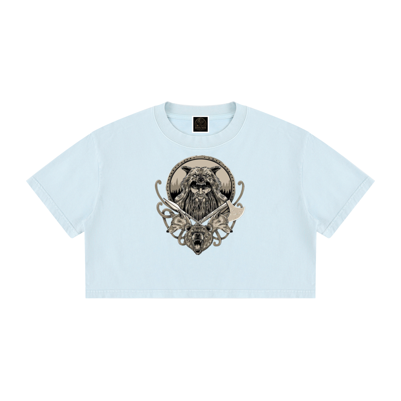 Women's Mineral Wash Cotton Crop T-Shirt