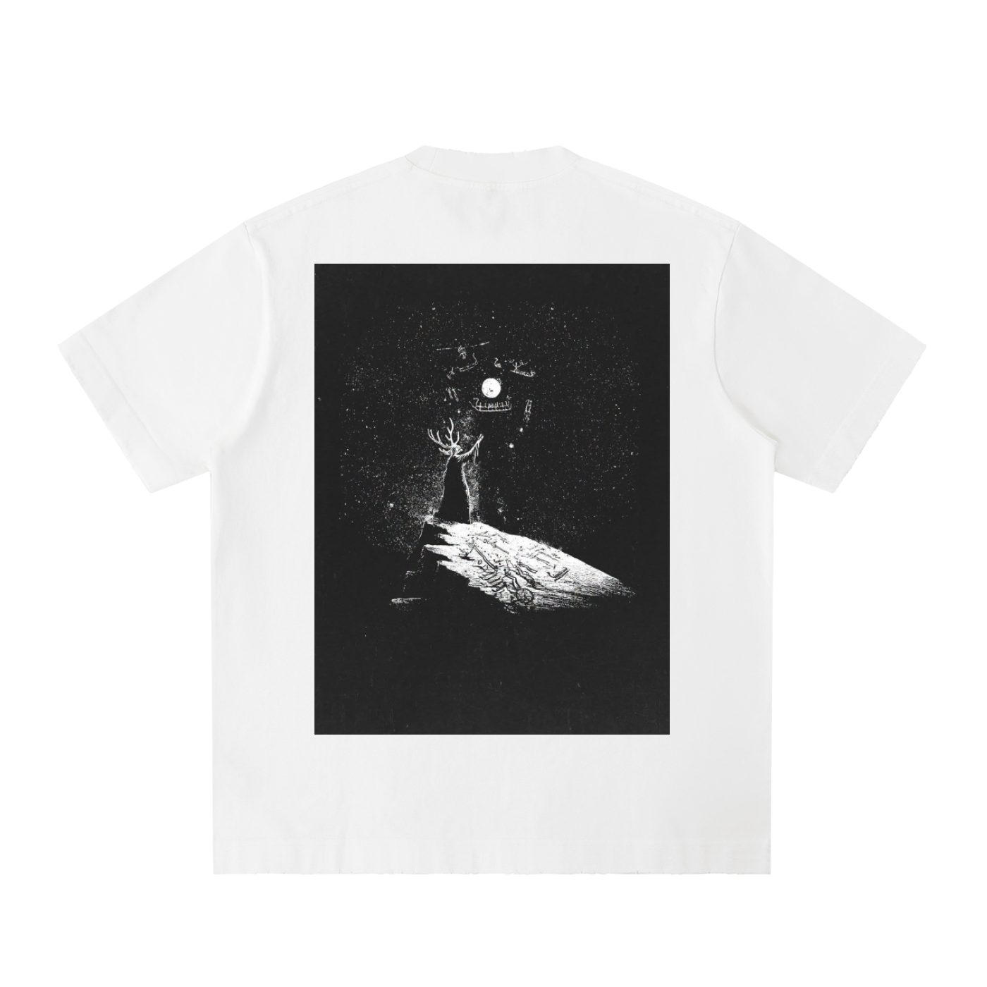 Heavyweight Vintage Washed Frayed T-Shirt