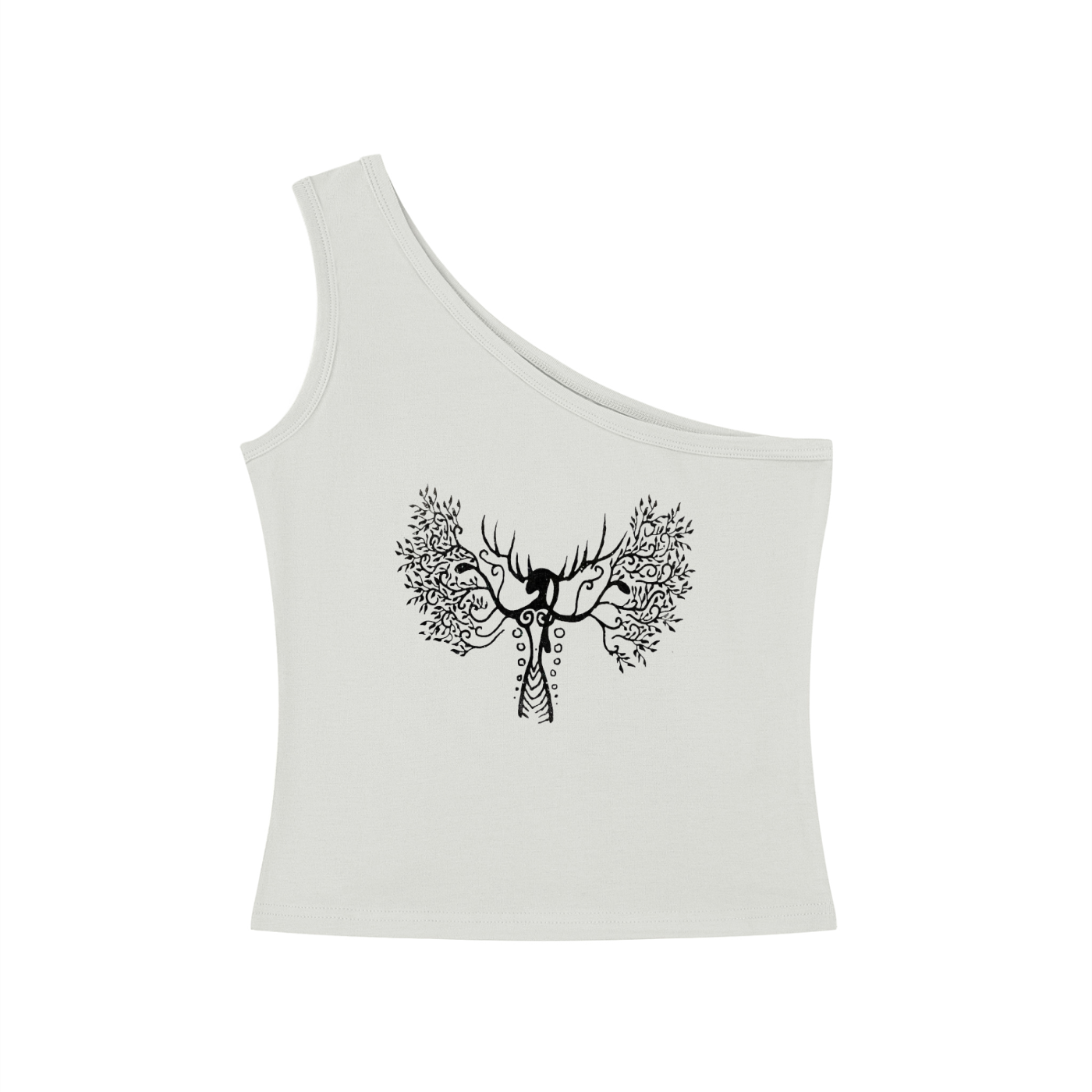 Women's One-Shoulder Crop T-Shirt
