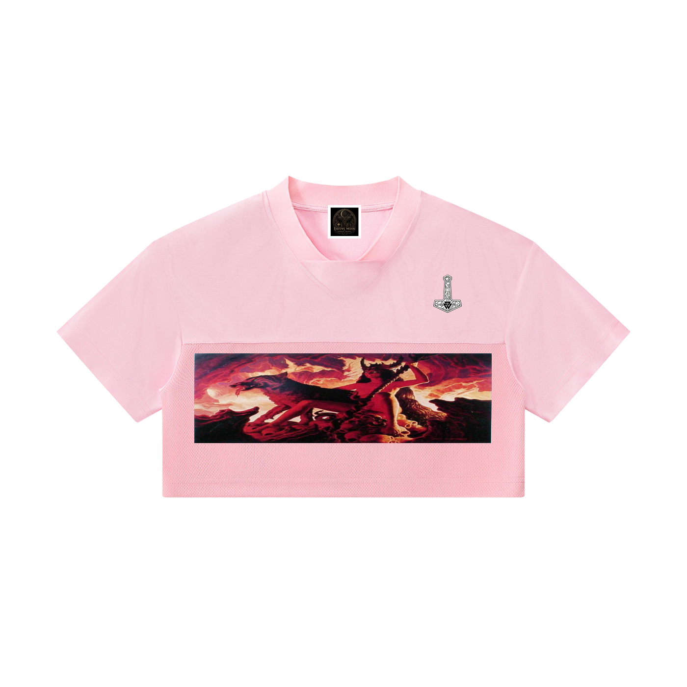 Women’s Cropped Paneled V-Neck Jersey