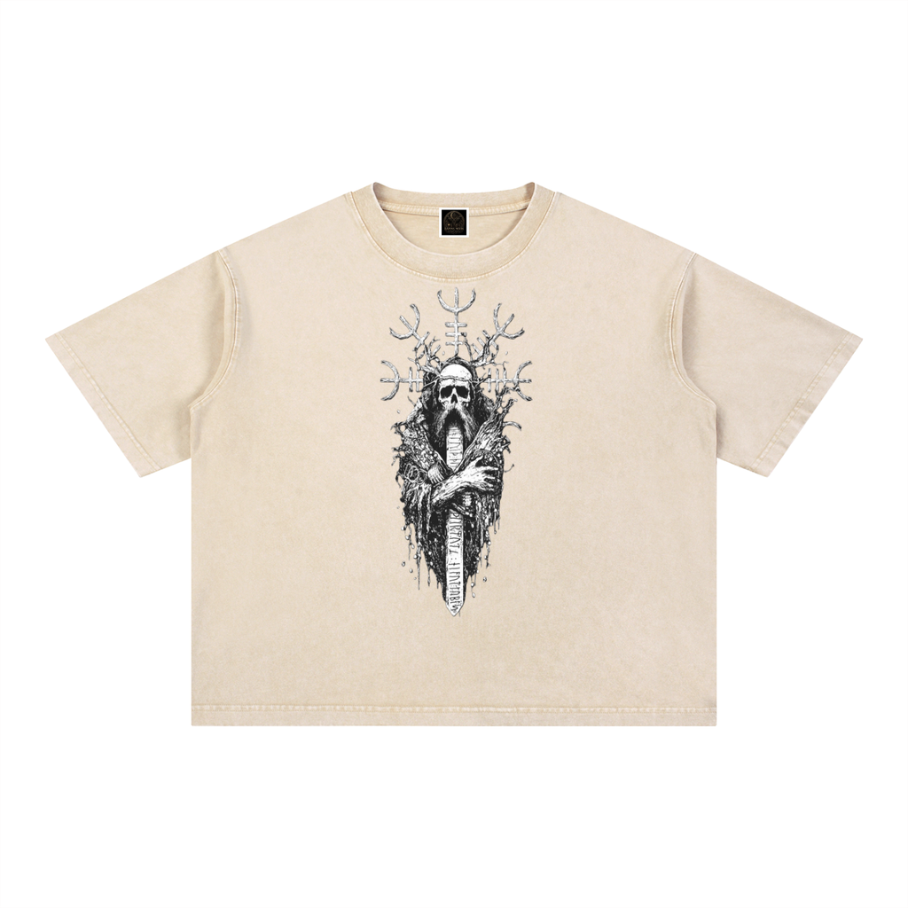Mineral Wash Boxy Cotton T-Shirt