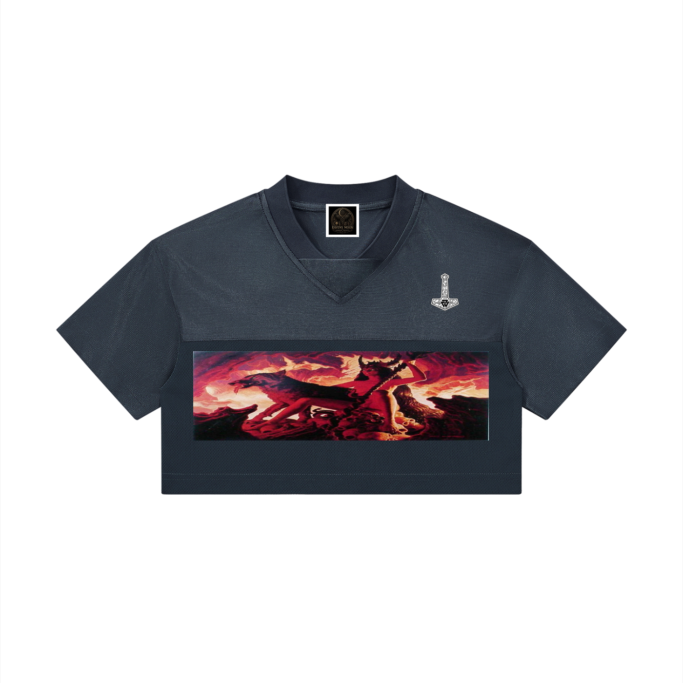 Women’s Cropped Paneled V-Neck Jersey